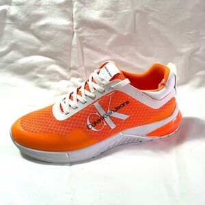 Calvin Klein Jeans Orange and White Athletic Shoes